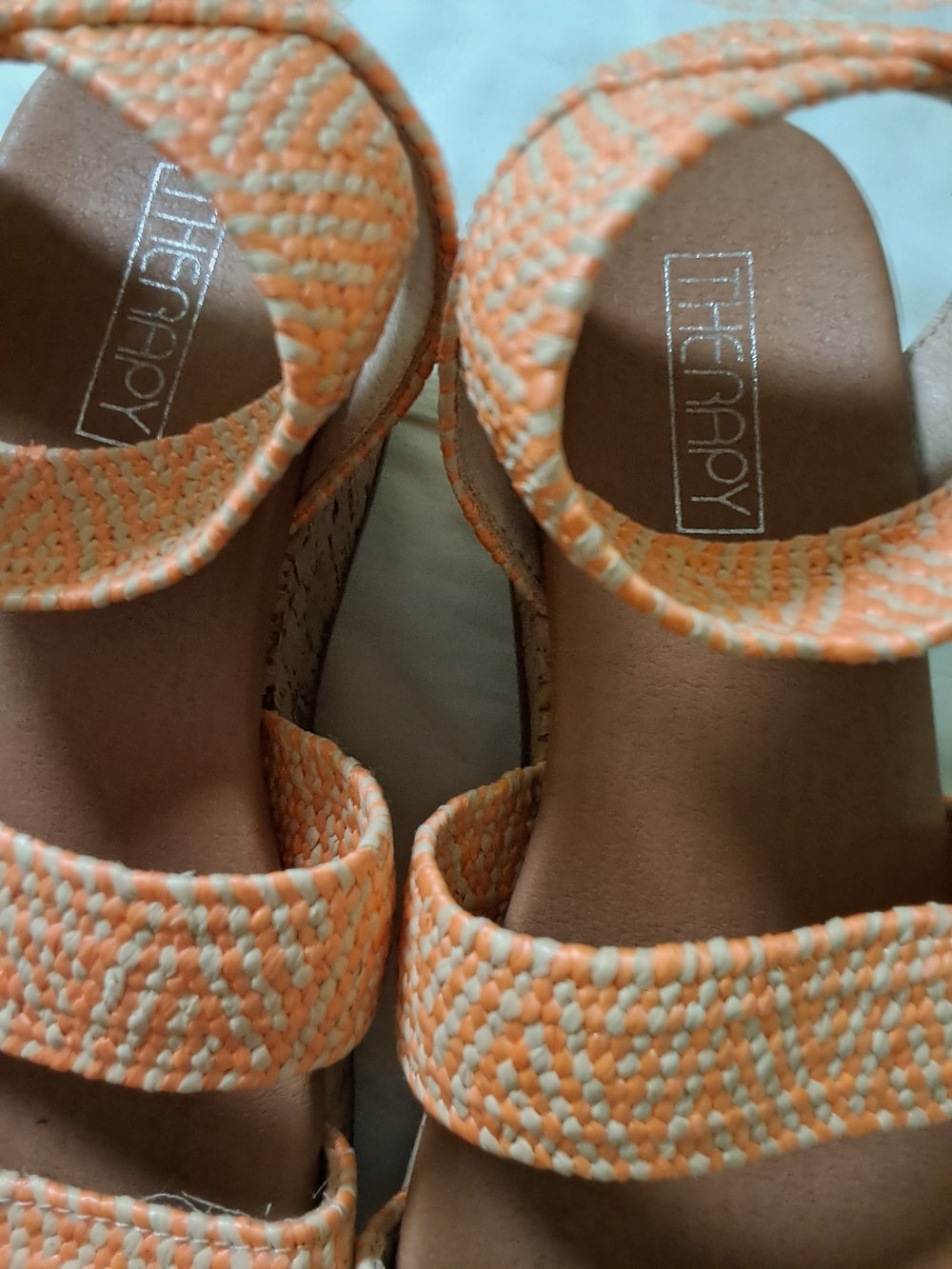 therapy Orange Woven Cork Platform Sandals - Picture 4 of 4